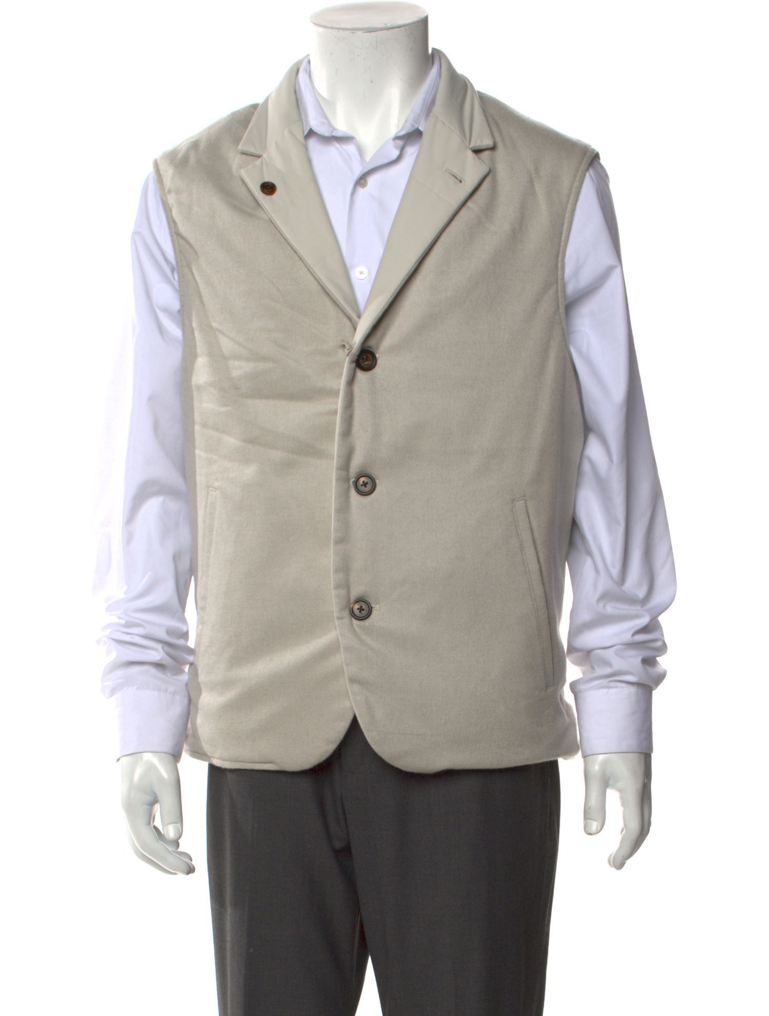 Eleventy Silk V-Neck Sweater Vest w/ Tags