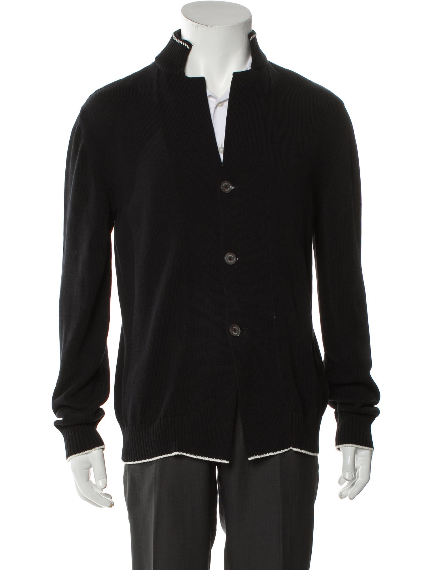 Eleventy Mock Neck Long Sleeve Cardigan