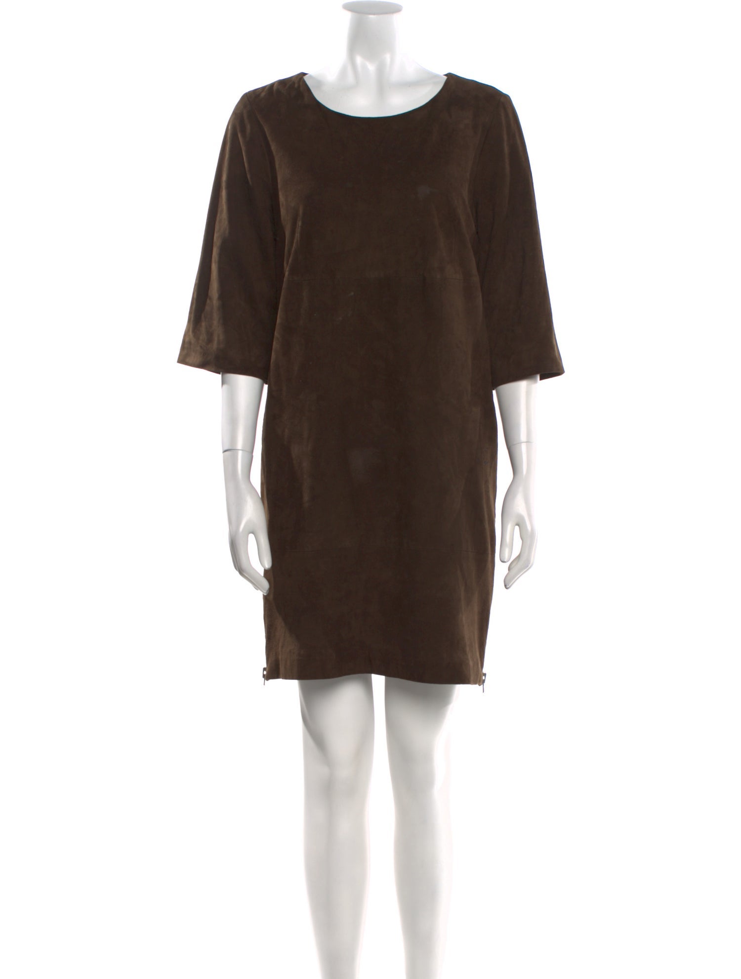 Eleventy Suede Mini Dress