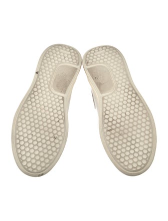 Eleventy Leather Colorblock Pattern Sneakers