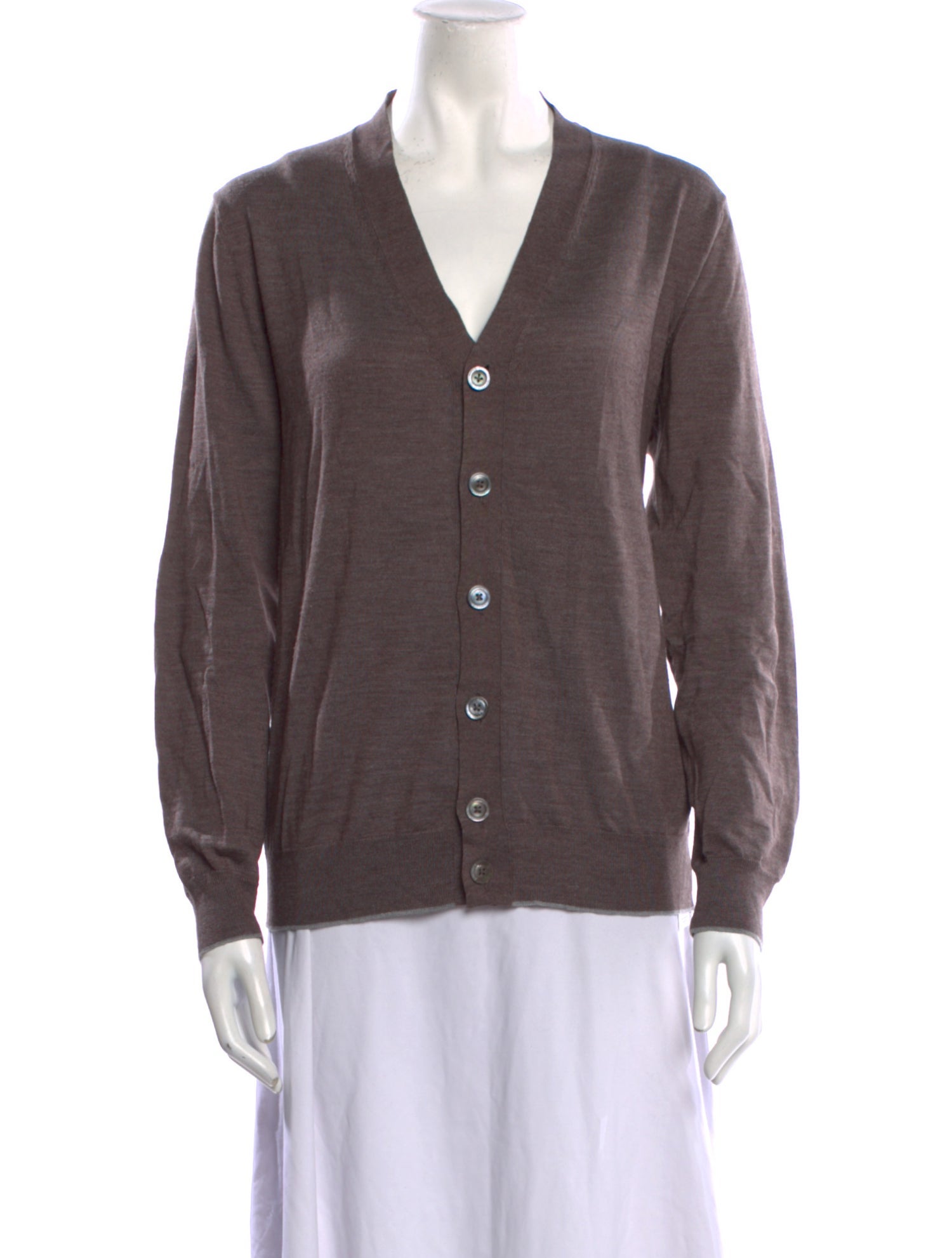 Eleventy Merino Wool V-Neck Sweater