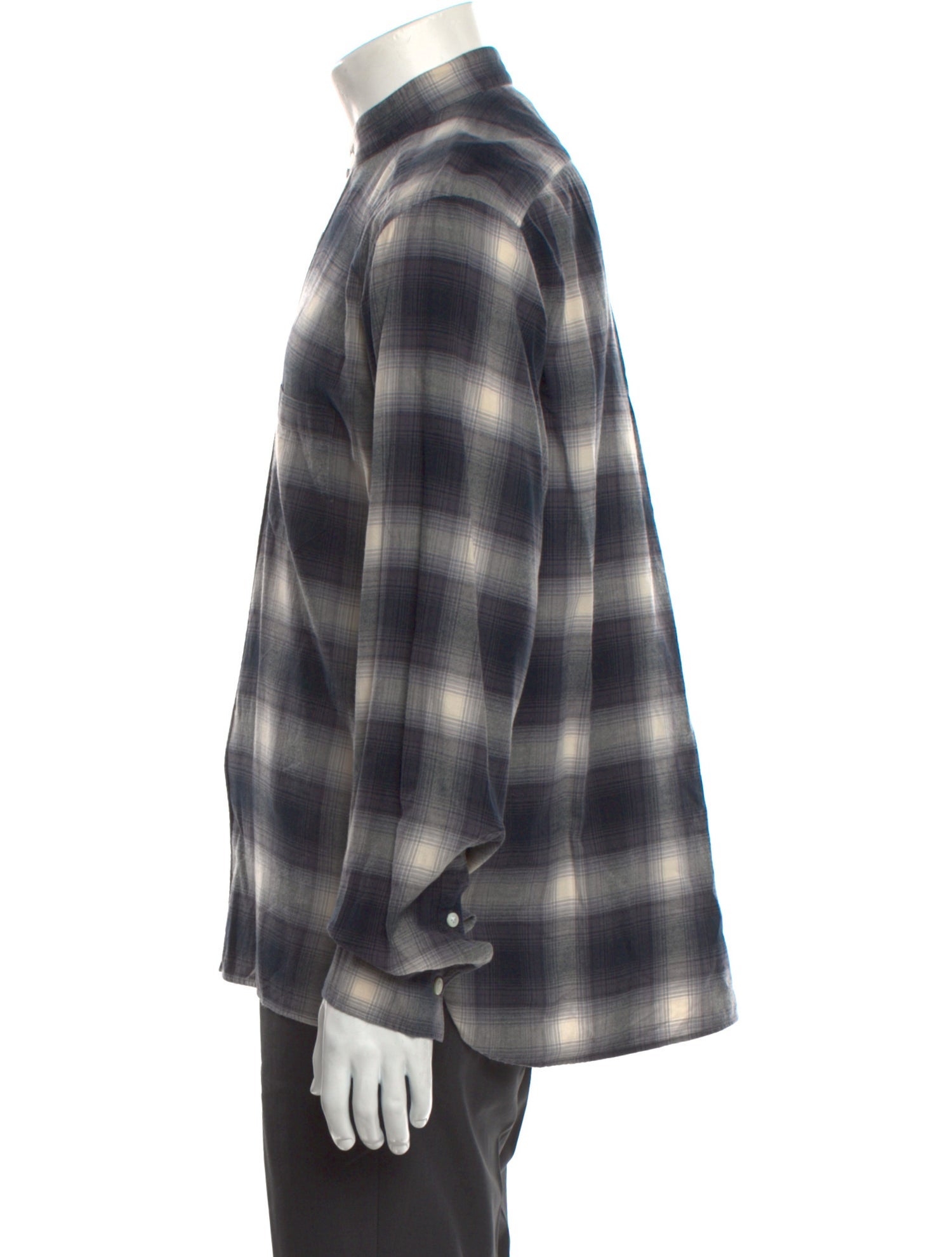 Eleventy Plaid Print Long Sleeve Shirt