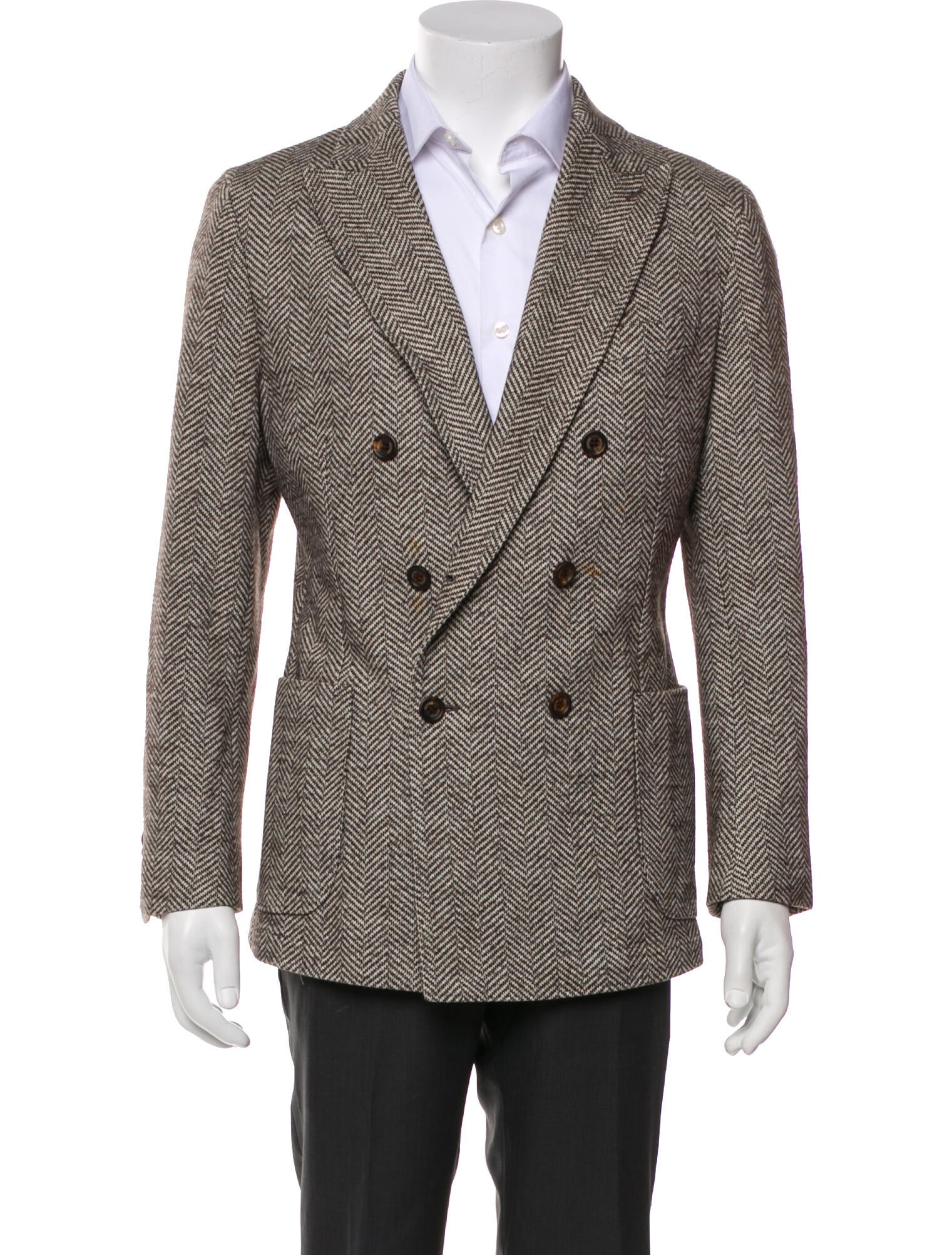 Eleventy Tweed Pattern Blazer