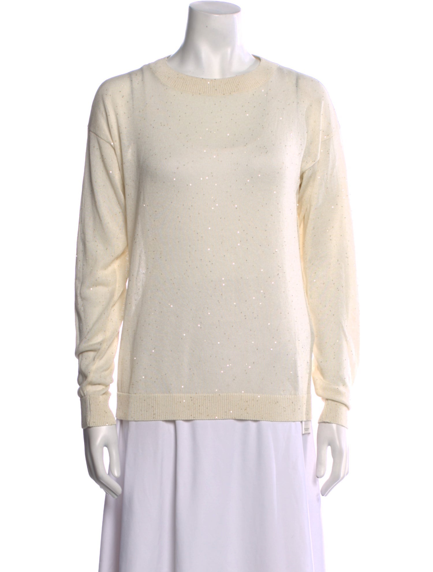 Eleventy Silk Crew Neck Sweater