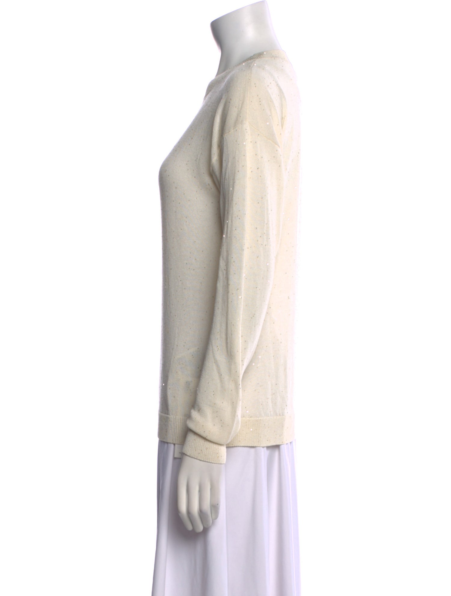 Eleventy Silk Crew Neck Sweater