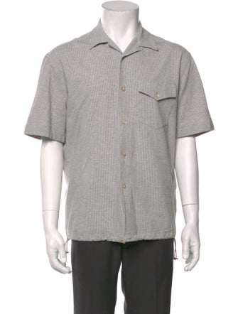 Eleventy Striped Short Sleeve Shirt