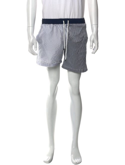 Eleventy Striped Swim Trunks