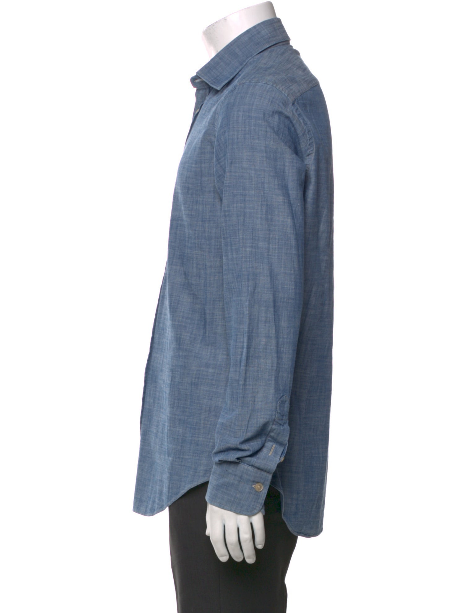 Eleventy Long Sleeve Denim Shirt