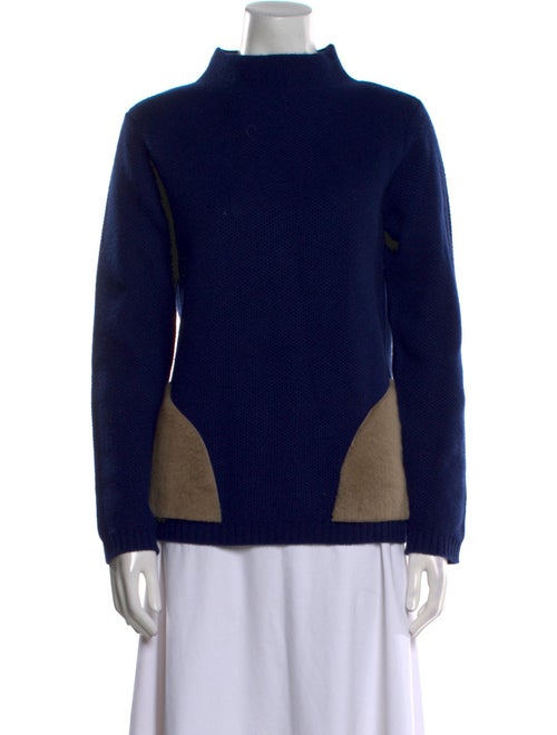 Eleventy Wool Colorblock Pattern Sweater