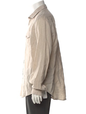 Eleventy Linen Long Sleeve Shirt