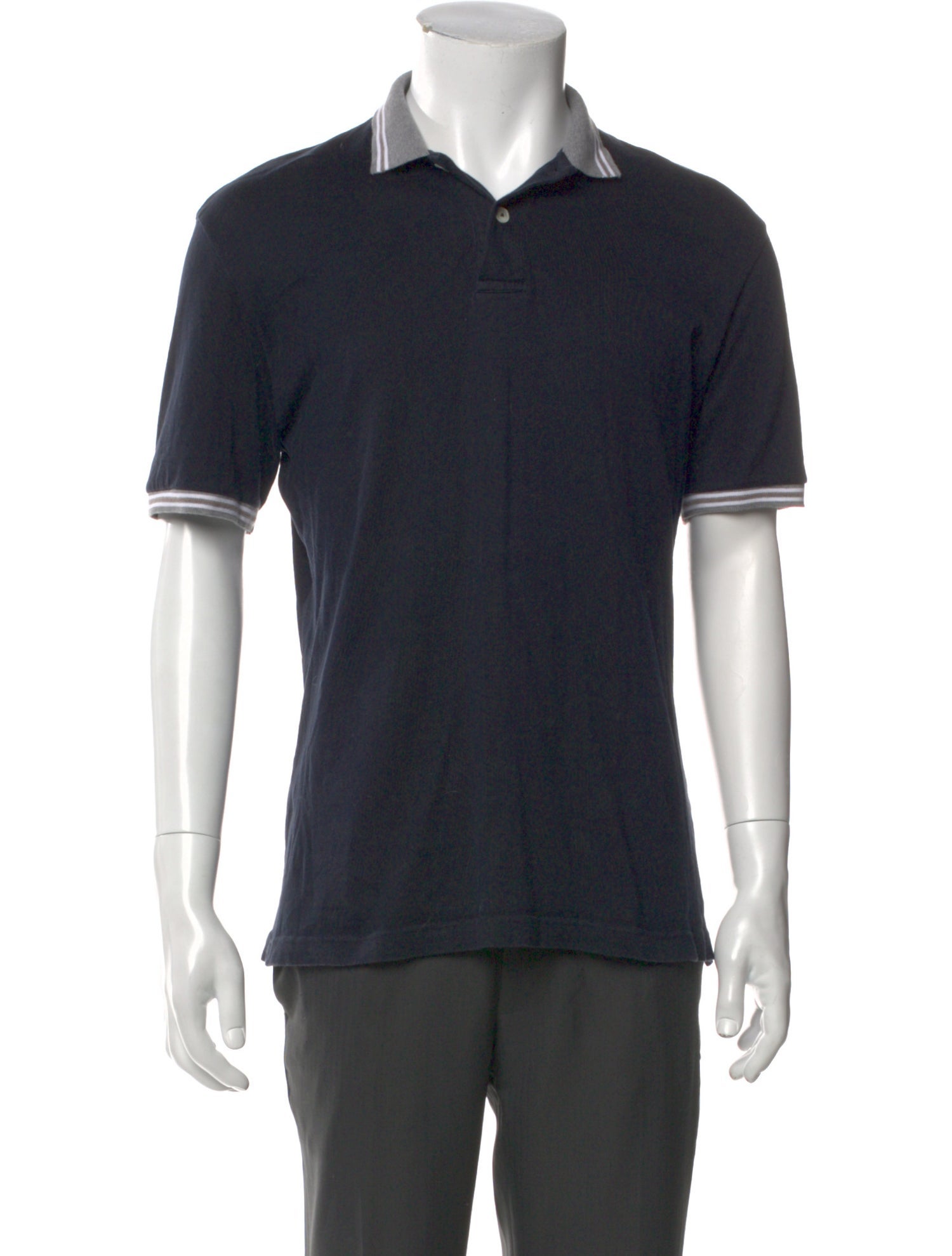 Eleventy Collar Short Sleeve Polo Shirt