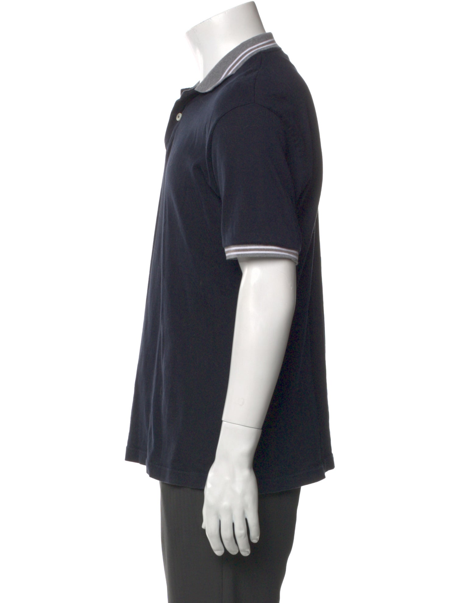 Eleventy Collar Short Sleeve Polo Shirt