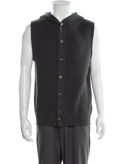 Eleventy Virgin Wool Crew Neck Sweater Vest