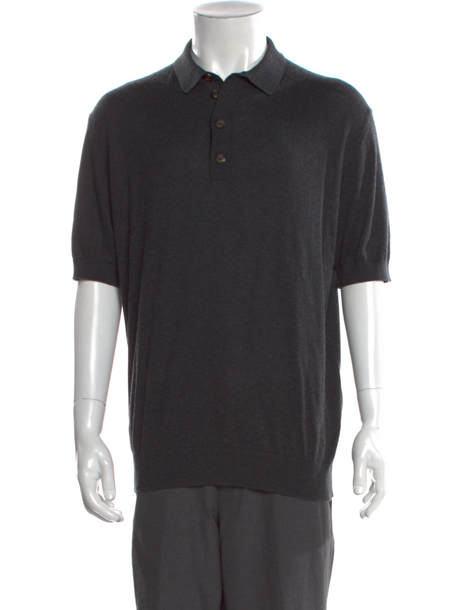 Eleventy Collar Short Sleeve Polo Shirt
