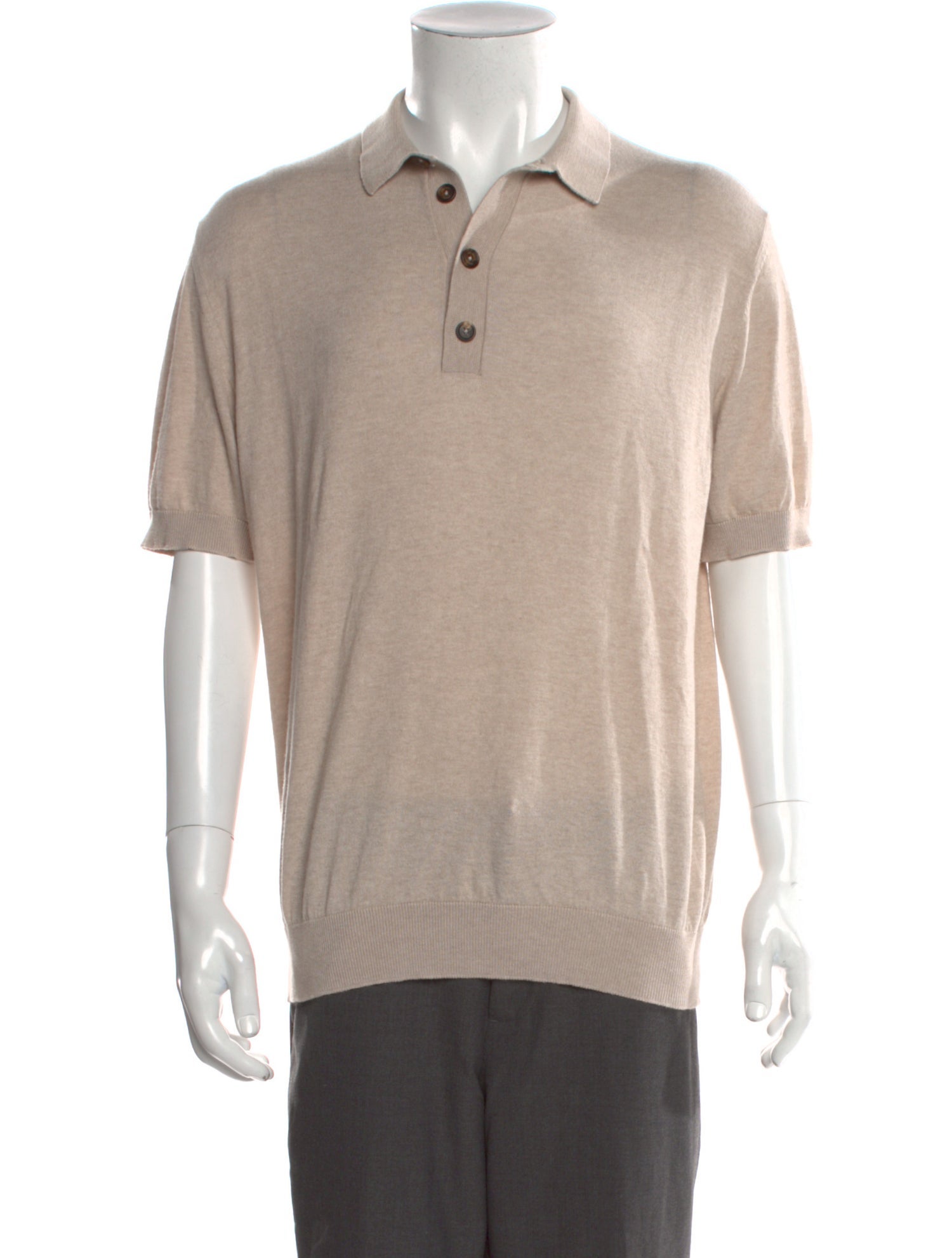 Eleventy Collar Short Sleeve Polo Shirt