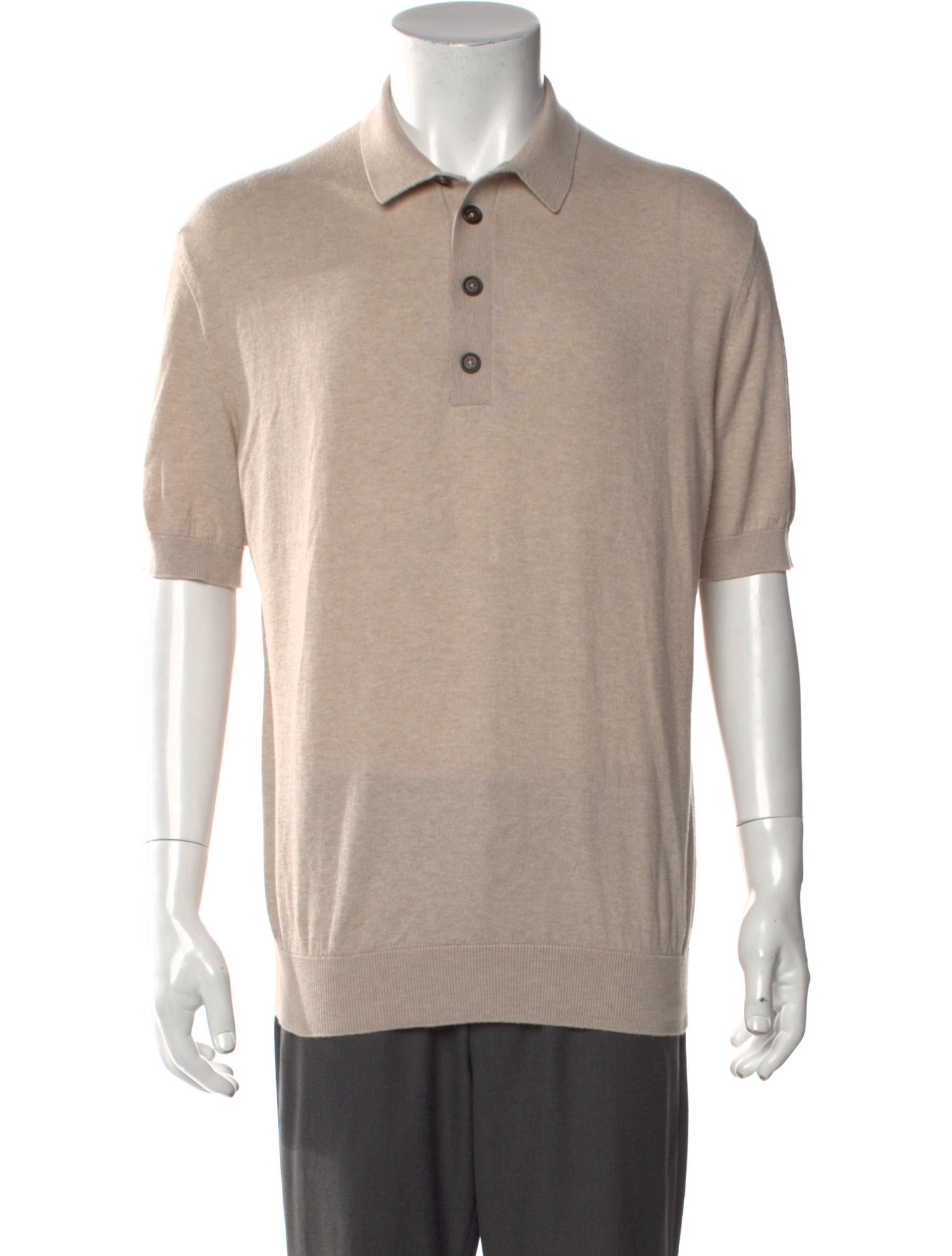 Eleventy Collar Short Sleeve Polo Shirt