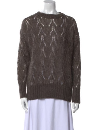 Eleventy Mohair Crew Neck Sweater