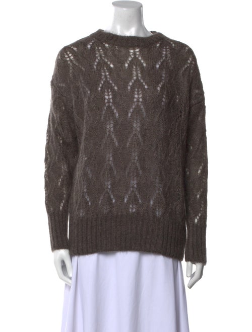Eleventy Mohair Crew Neck Sweater