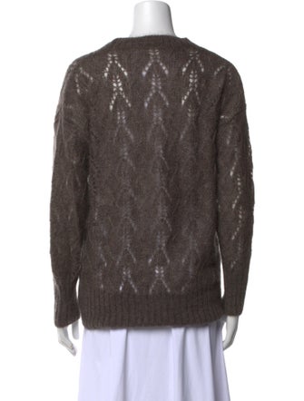 Eleventy Mohair Crew Neck Sweater