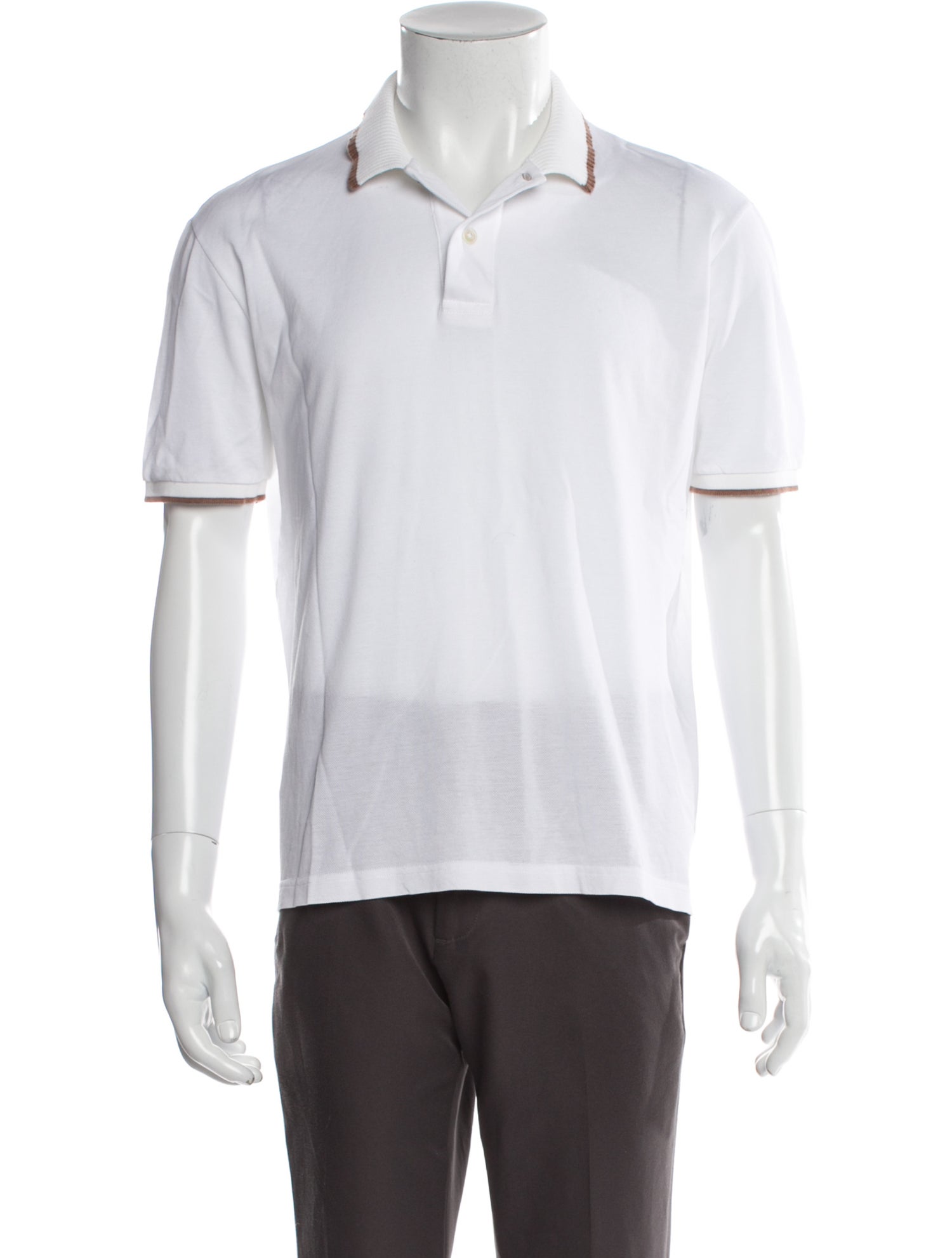 Eleventy Crew Neck Short Sleeve Polo Shirt