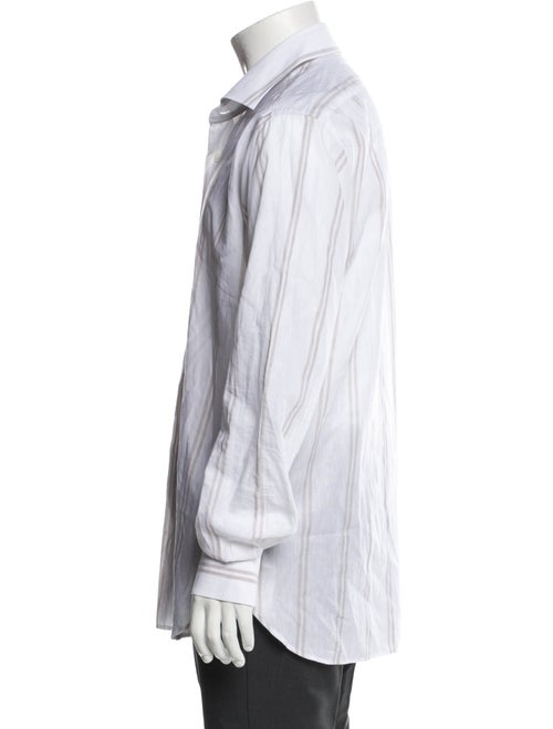 Eleventy Striped Long Sleeve Dress Shirt