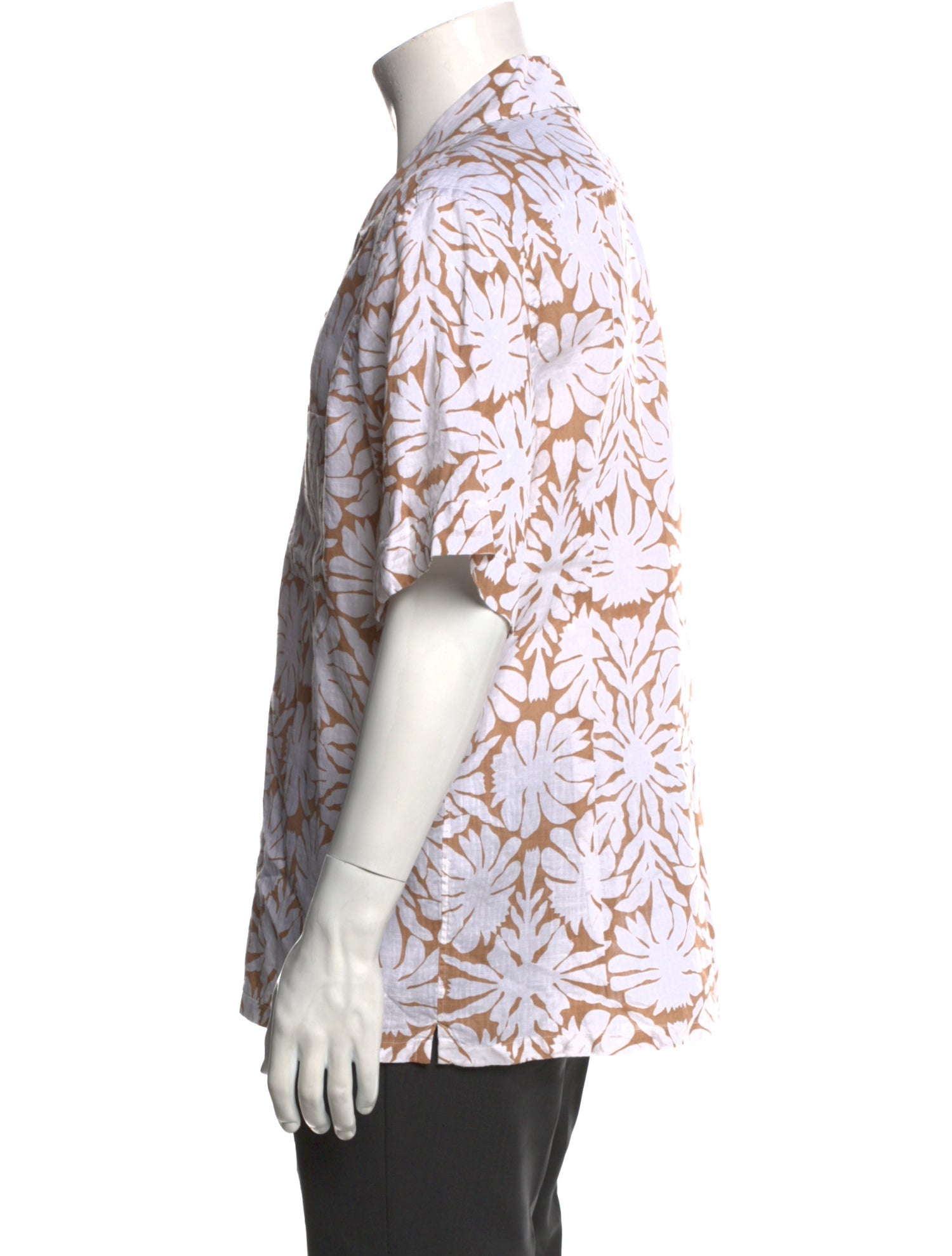 Eleventy Floral Print Short Sleeve Shirt