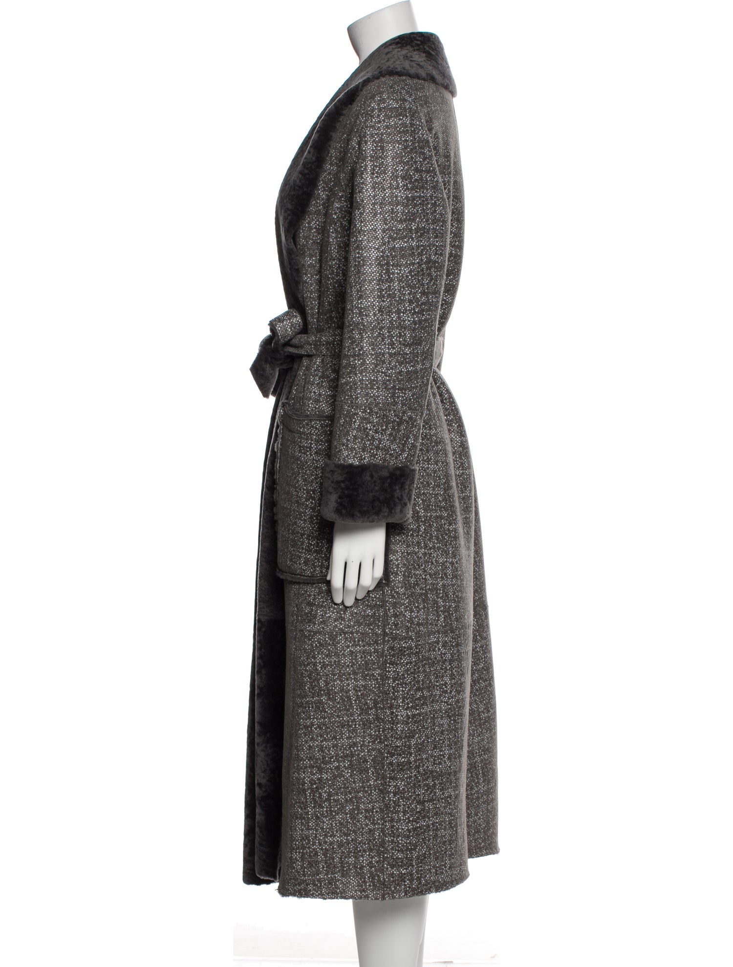 Eleventy Tweed Pattern Robe w/ Tags