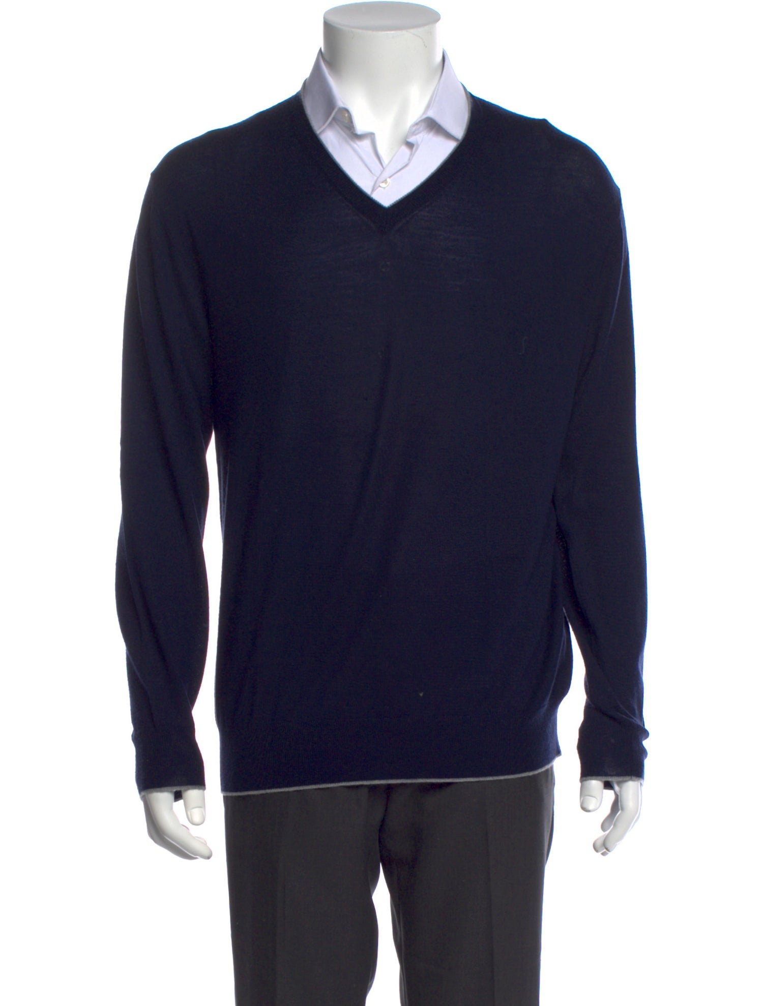 Eleventy Merino Wool V-Neck Pullover