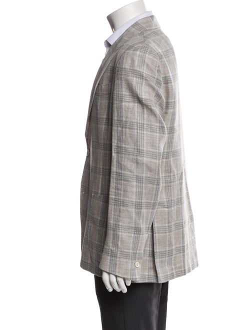 Eleventy Linen Plaid Print