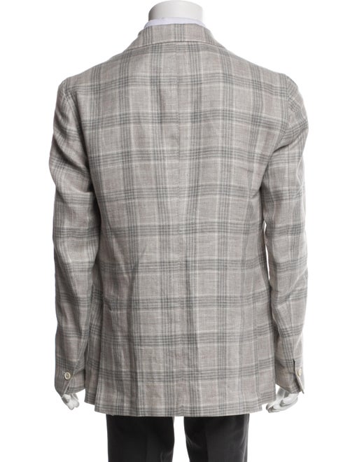 Eleventy Linen Plaid Print