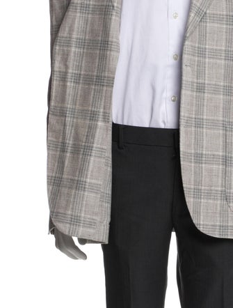 Eleventy Linen Plaid Print