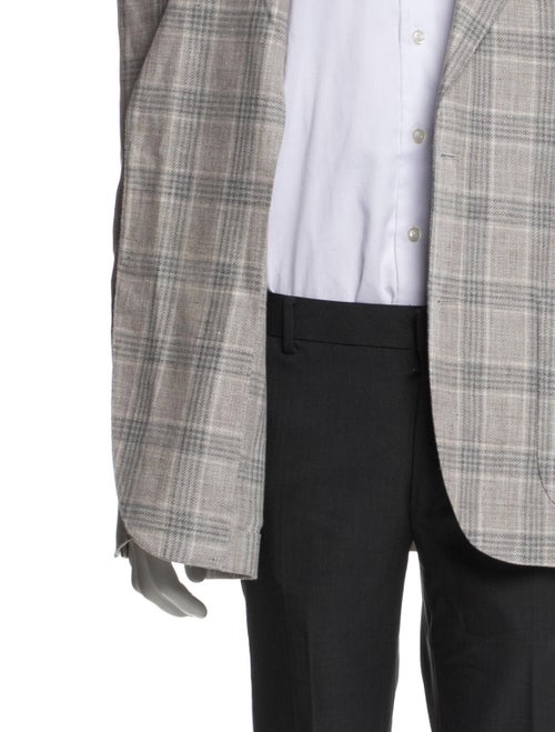 Eleventy Linen Plaid Print