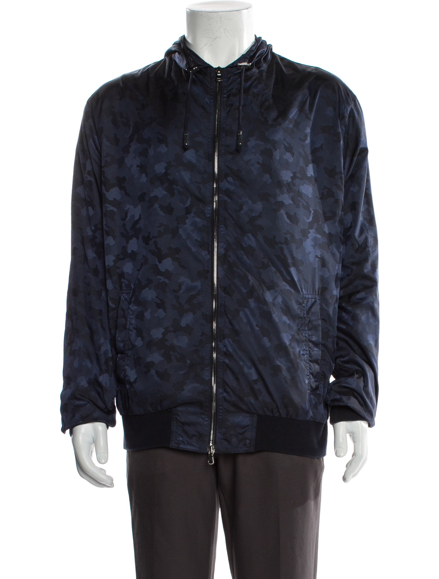 Eleventy Camouflage Print Windbreaker