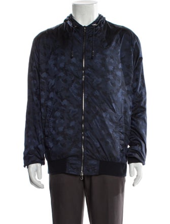 Eleventy Camouflage Print Windbreaker