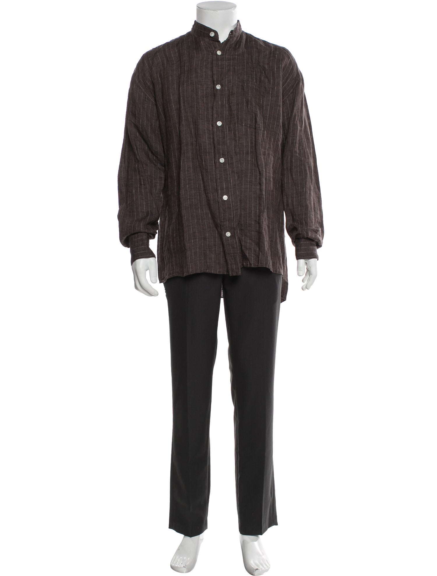 Eleventy Linen Long Sleeve Shirt