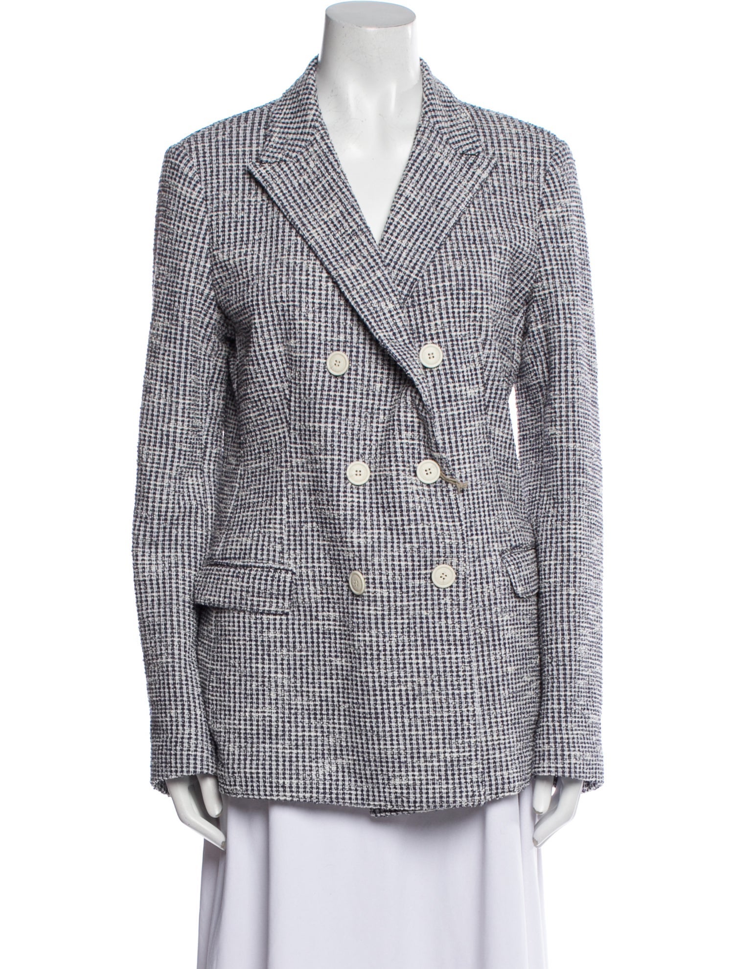 Eleventy Plaid Print Blazer