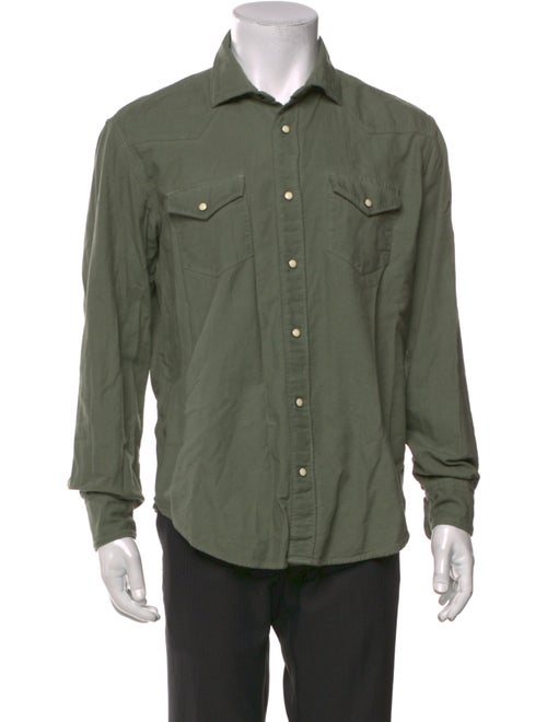 Eleventy Long Sleeve Western Shirt