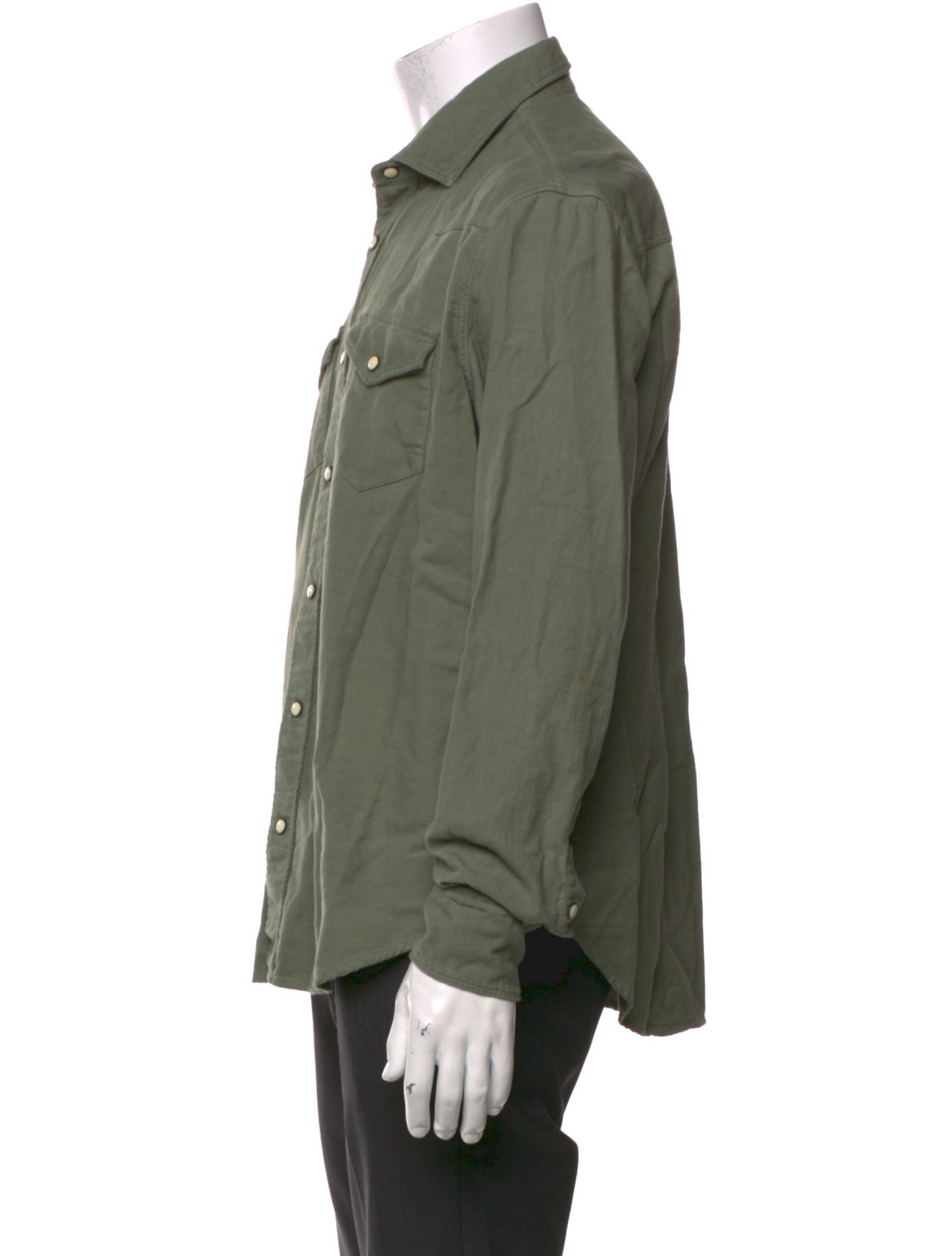 Eleventy Long Sleeve Western Shirt