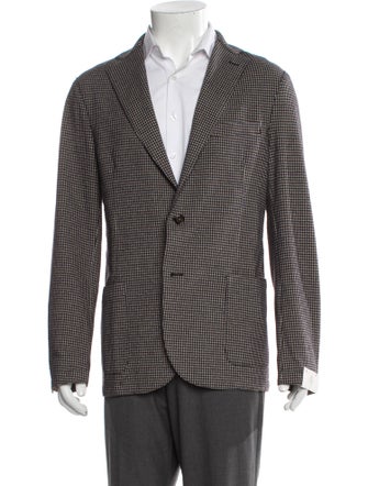 Eleventy Houndstooth Print Blazer