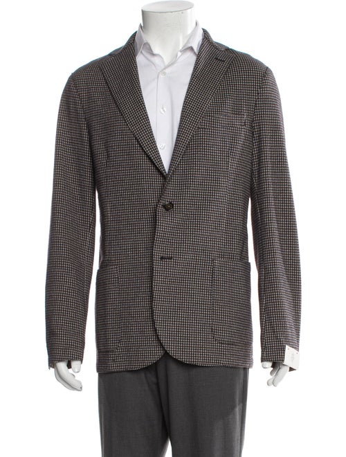 Eleventy Houndstooth Print Blazer