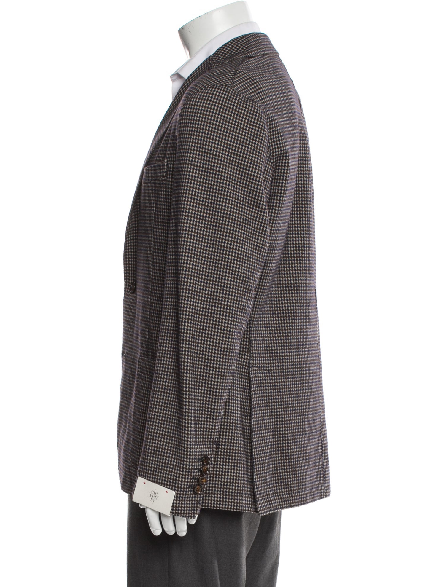 Eleventy Houndstooth Print Blazer
