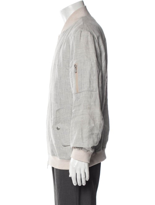 Eleventy Linen Bomber Jacket