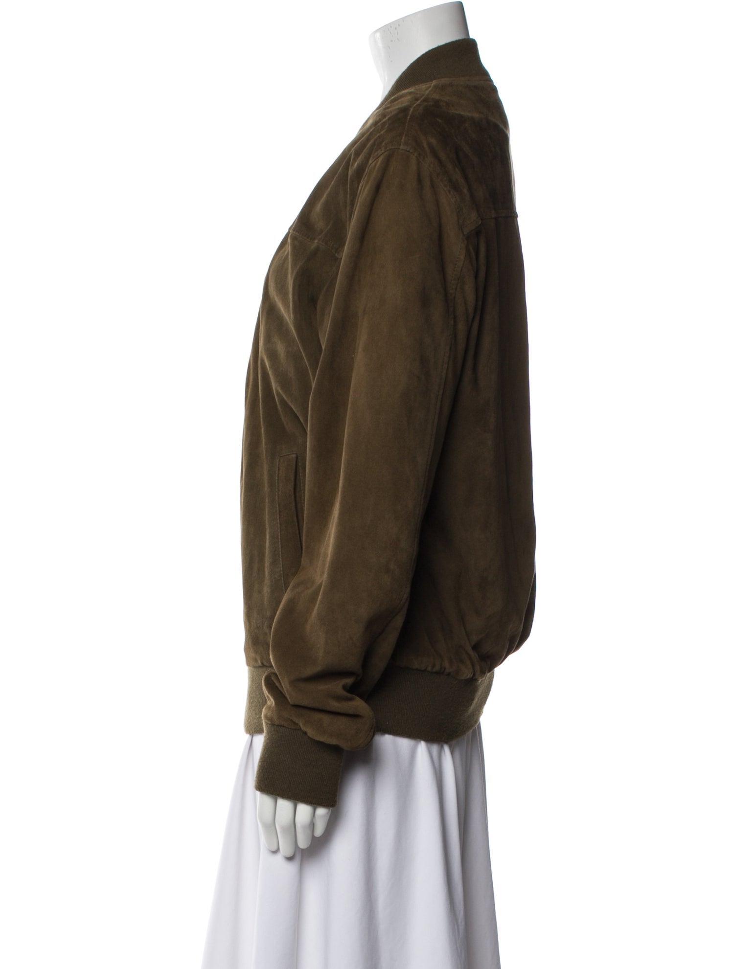 Eleventy Suede Bomber Jacket