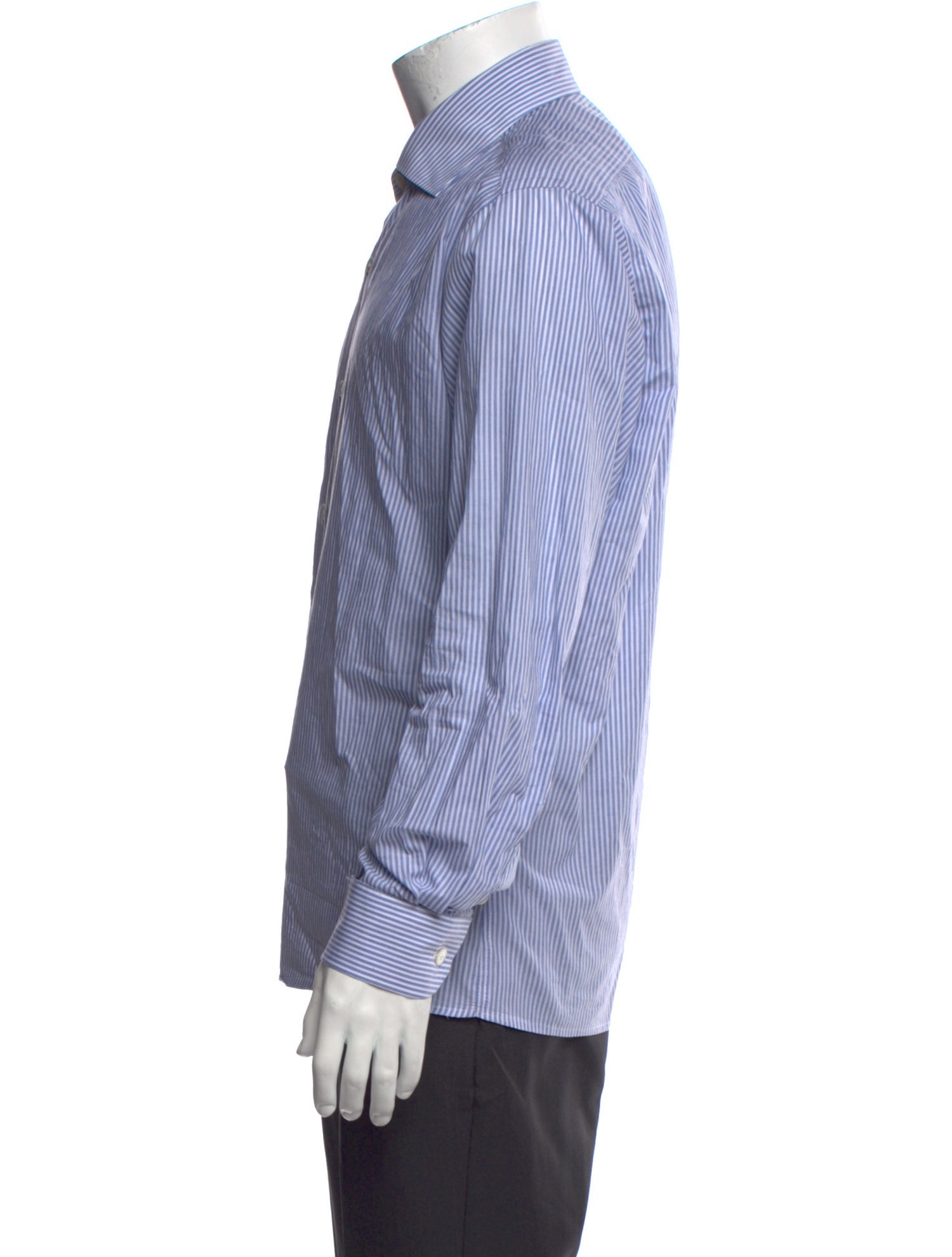 Eleventy Striped Long Sleeve Dress Shirt