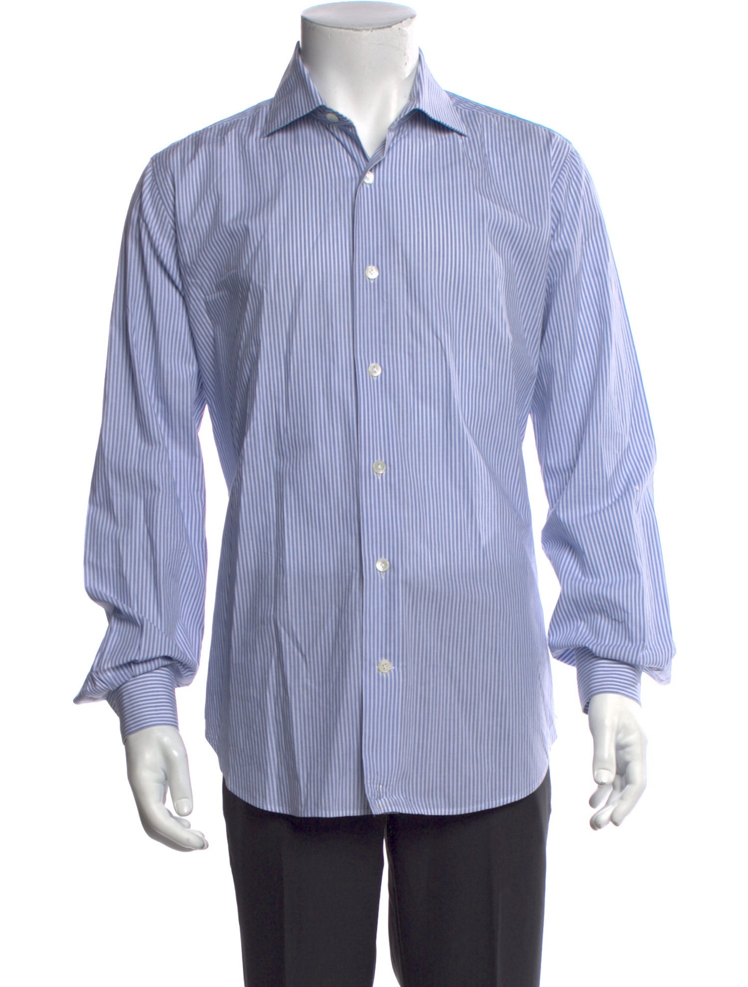 Eleventy Striped Long Sleeve Dress Shirt