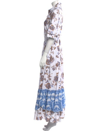 Eleventy Floral Print Long Dress