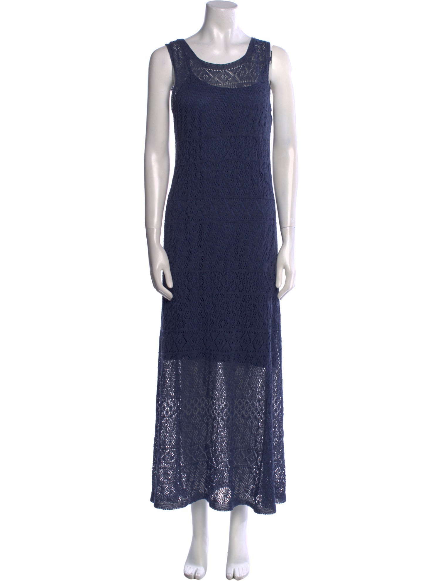 Eleventy Scoop Neck Long Dress