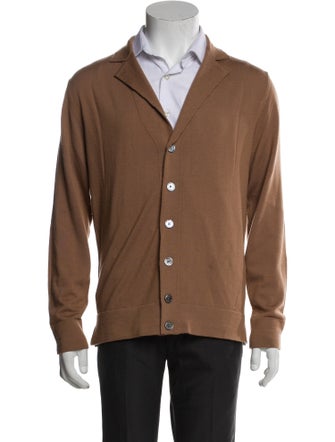 Eleventy Virgin Wool V-Neck Cardigan