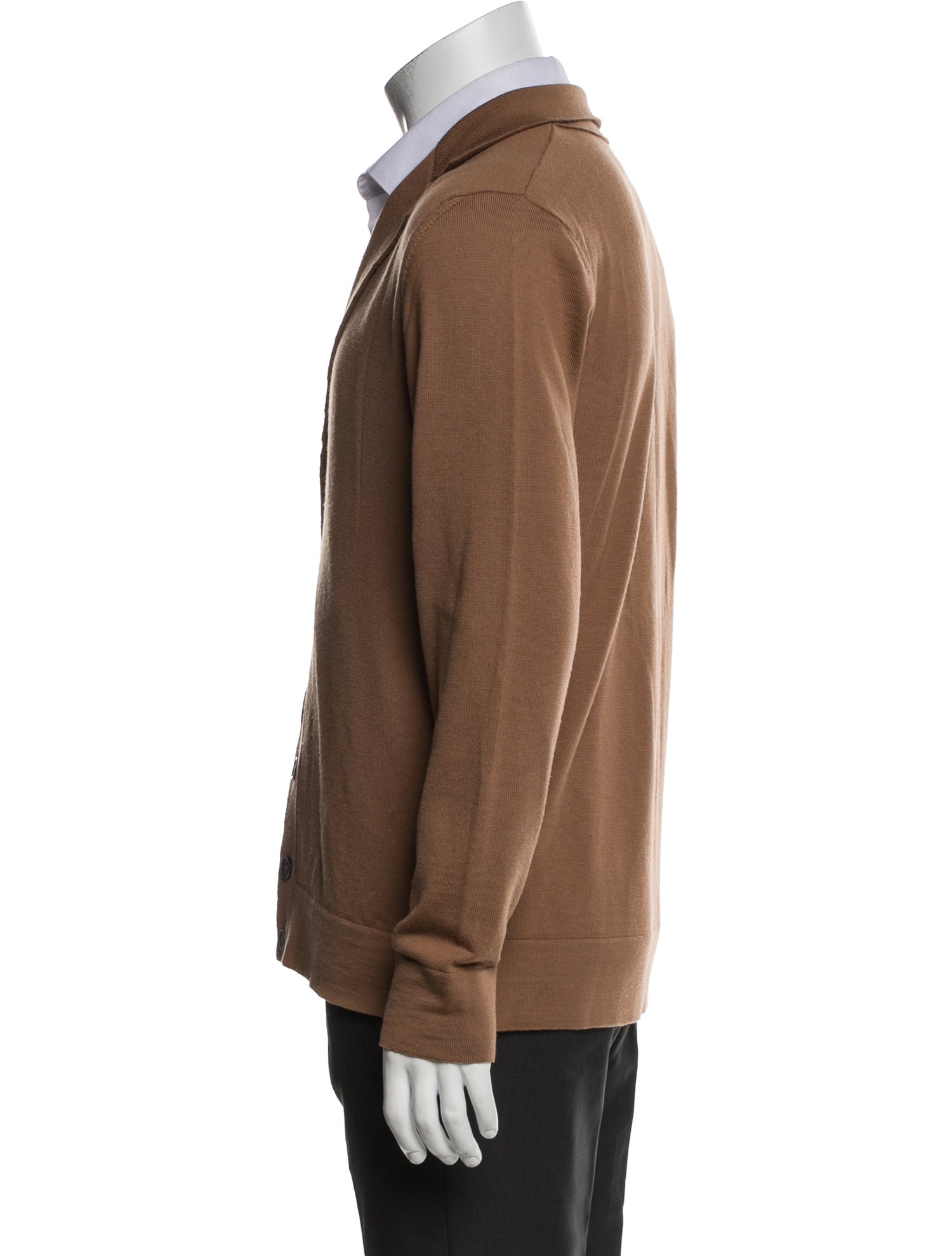 Eleventy Virgin Wool V-Neck Cardigan