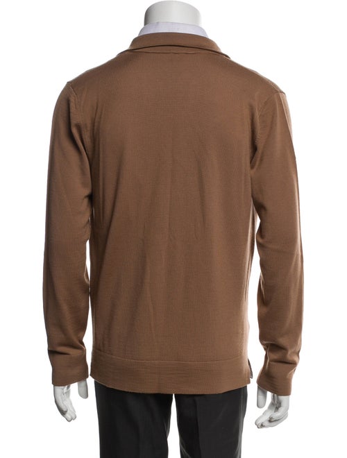 Eleventy Virgin Wool V-Neck Cardigan